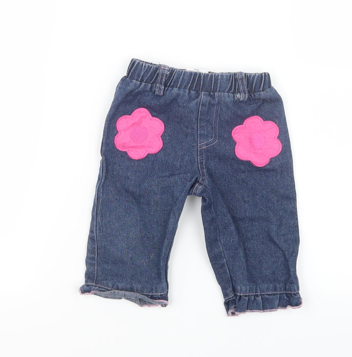 Rockabye Baby Girls Blue Denim Capri Jeans Size 6-9 Months