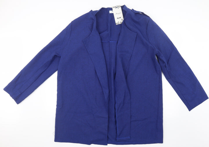Maggie Womens Blue   Jacket  Size 3XL