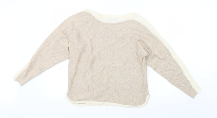 Oasis Womens Beige  Knit Pullover Jumper Size M