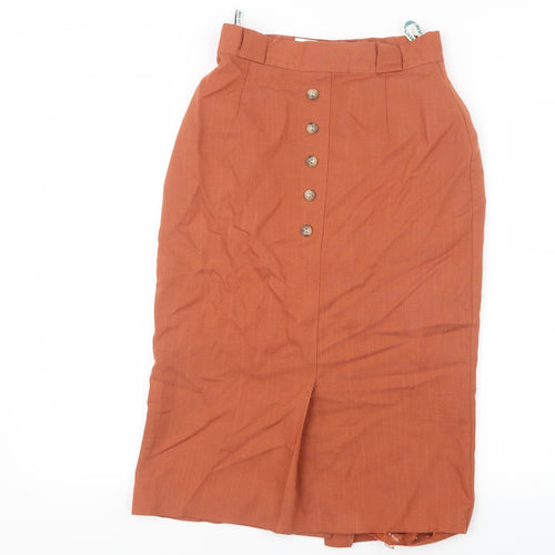 New Fast Womens Orange   Straight & Pencil Skirt Size 10