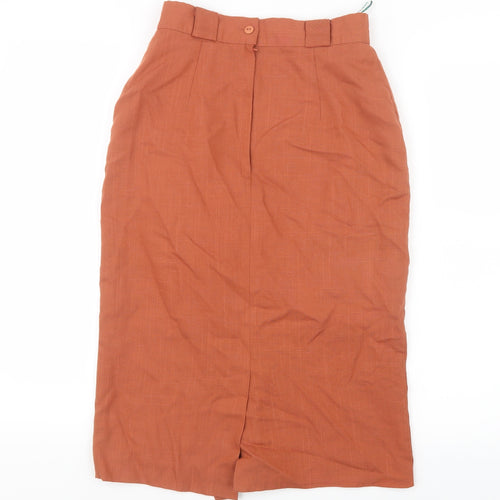 New Fast Womens Orange   Straight & Pencil Skirt Size 10