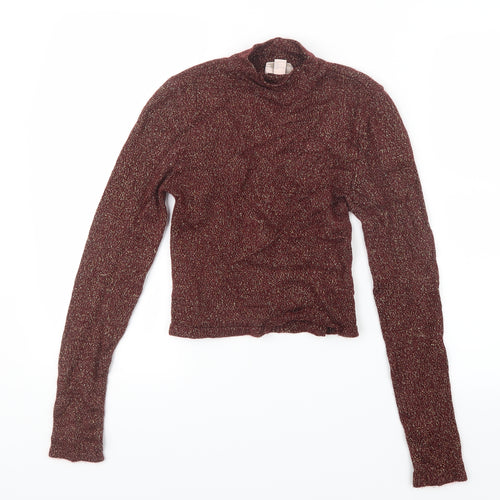 FOREVER 21 Womens Red  Knit Pullover Jumper Size L  - Cropped