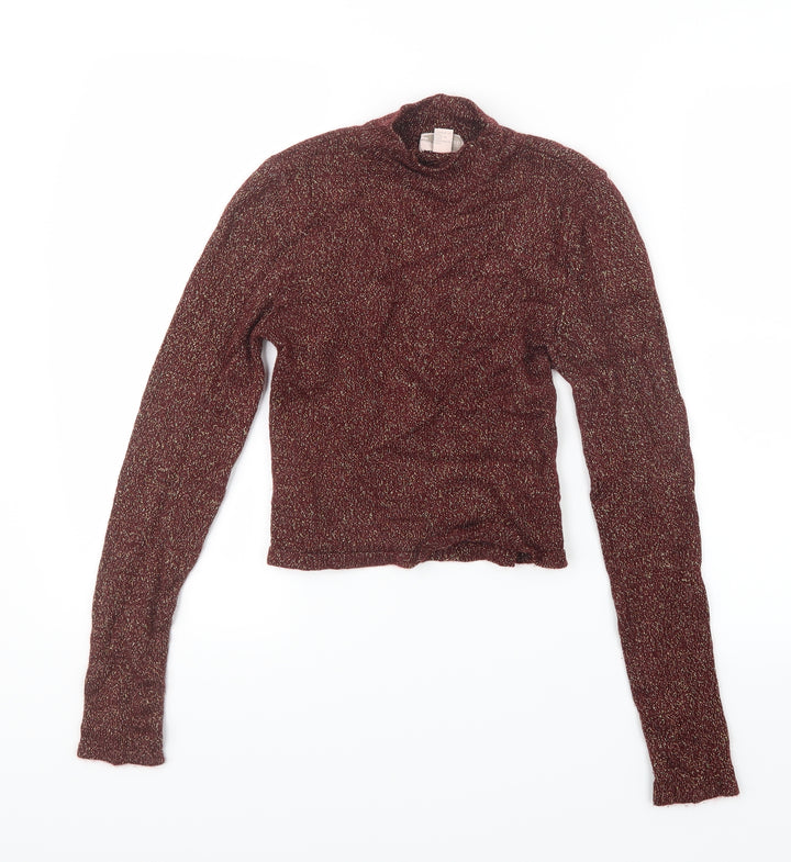 FOREVER 21 Womens Red  Knit Pullover Jumper Size L  - Cropped
