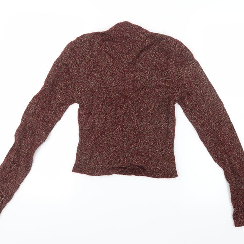 FOREVER 21 Womens Red  Knit Pullover Jumper Size L  - Cropped