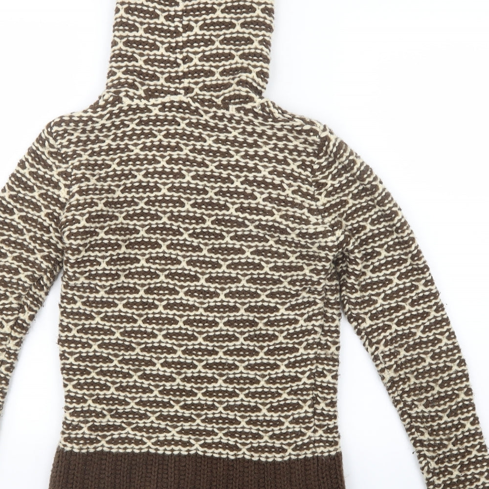 ROXY Womens Brown  Knit Pullover Jumper Size S