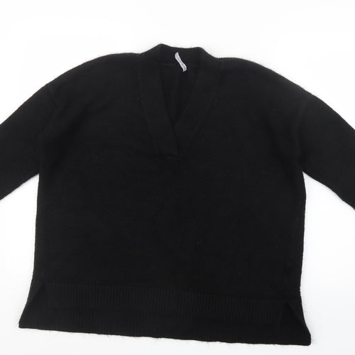 Capsule Womens Black  Knit Pullover Jumper Size 16