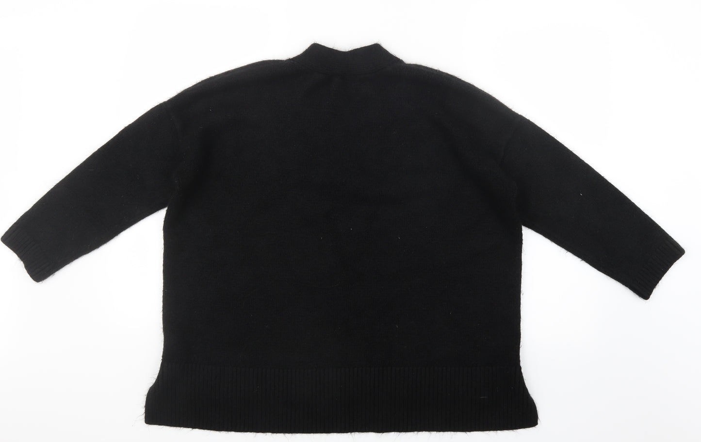 Capsule Womens Black  Knit Pullover Jumper Size 16