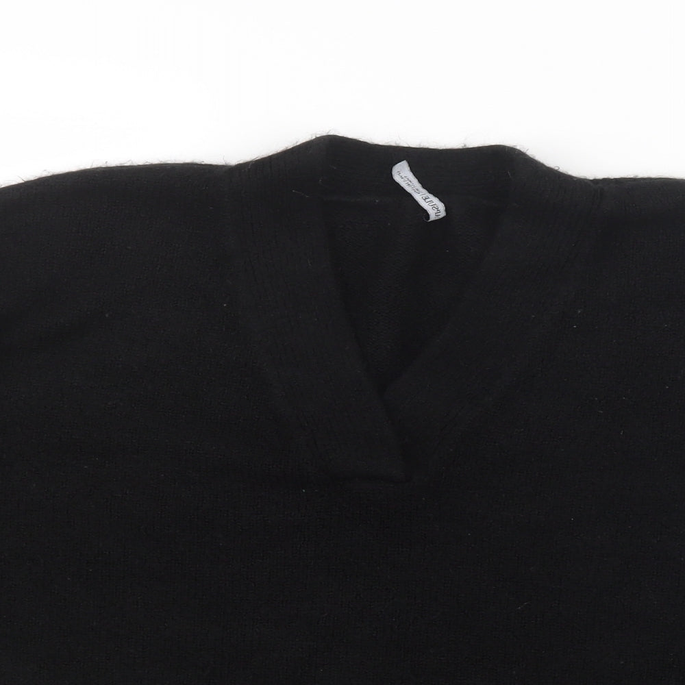 Capsule Womens Black  Knit Pullover Jumper Size 16