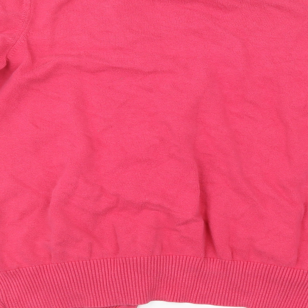 Fred Perry Mens Pink  Knit Cardigan Jumper Size XL