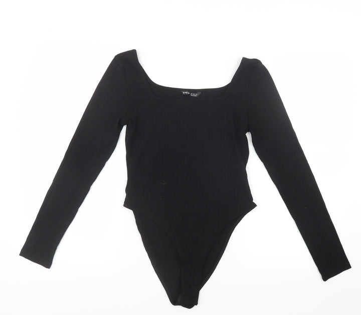 SheIn Womens Black Bodysuit One-Piece Size S