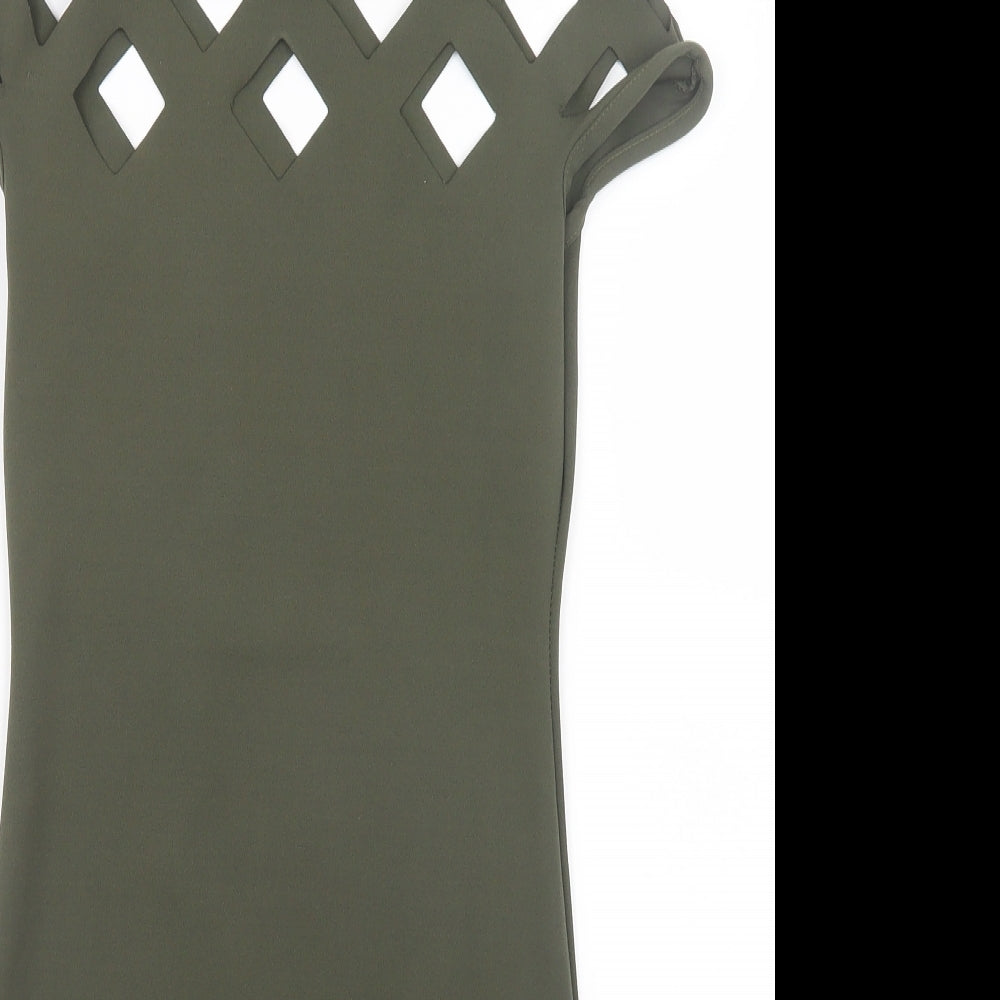 Silk Womens Green   Mini  Size 8