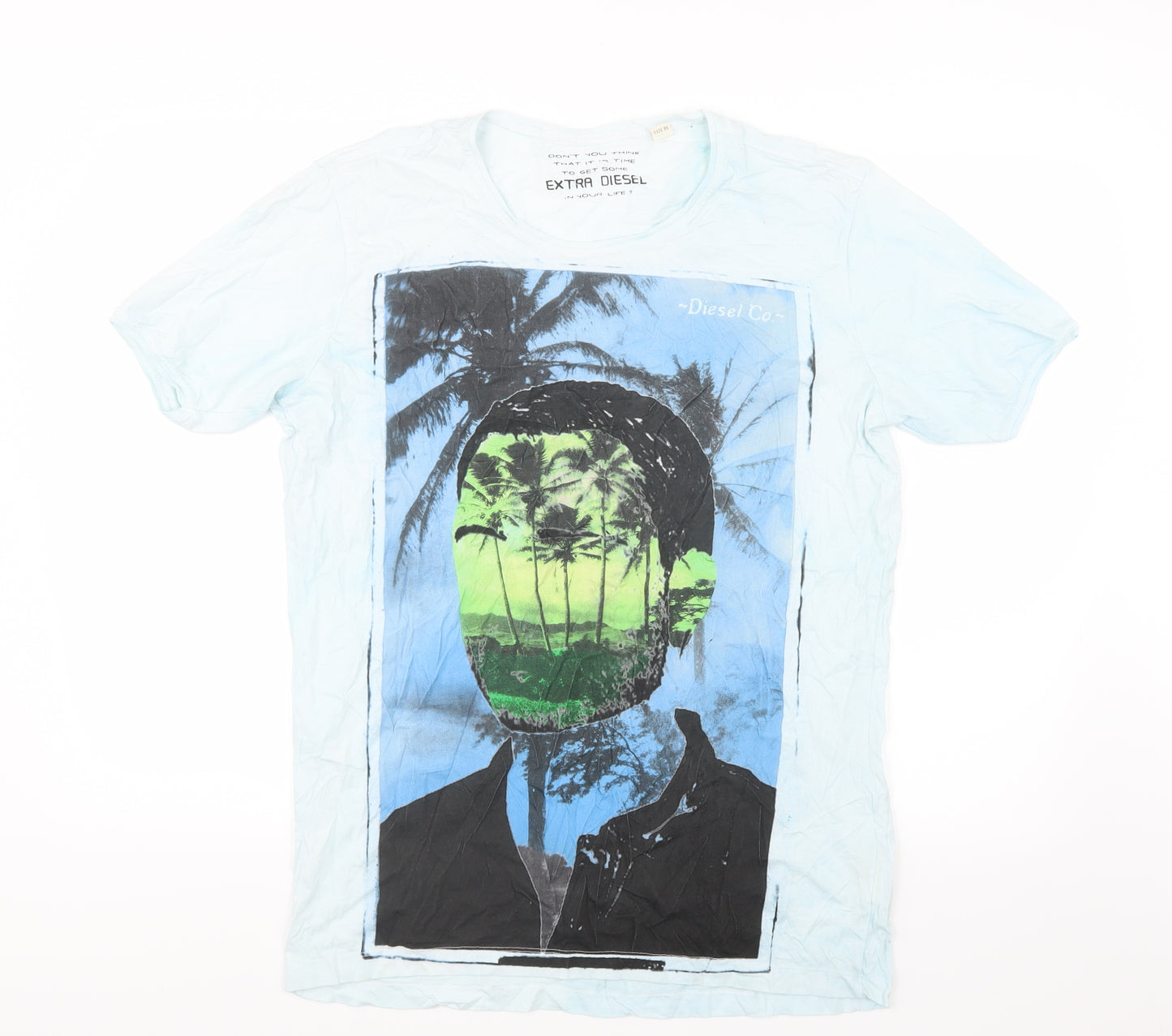 Diesel Co. Mens Blue    T-Shirt Size XL