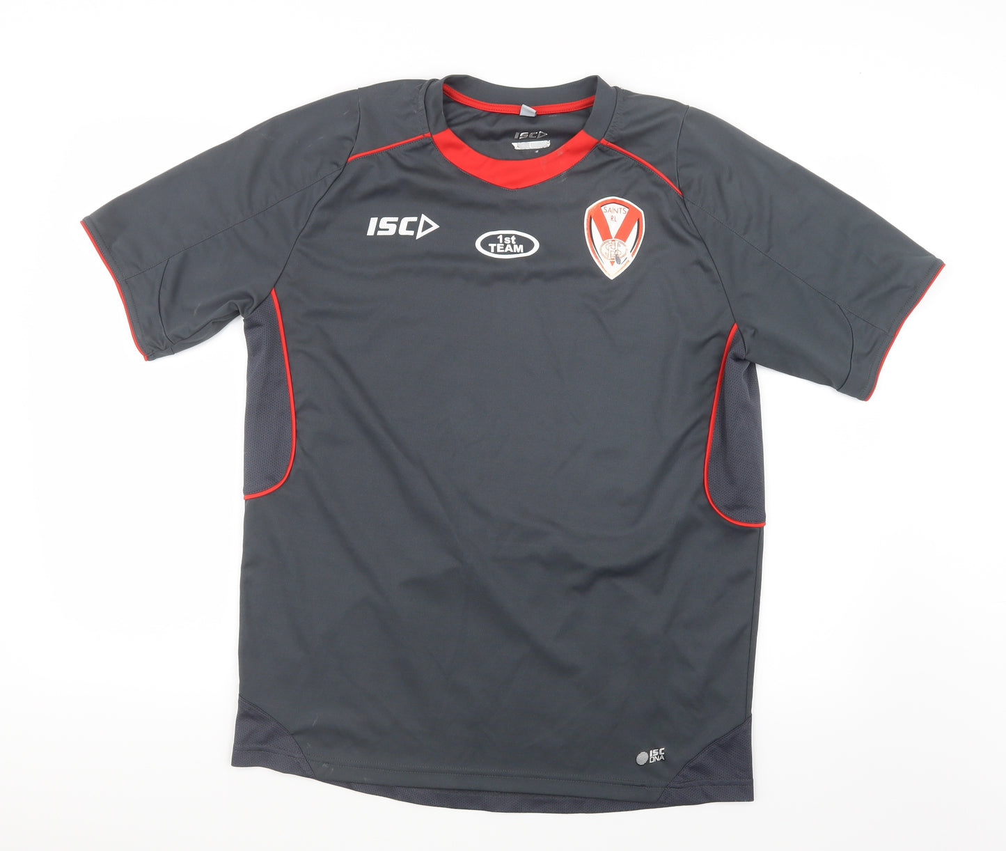 ISC Mens Grey   Basic T-Shirt Size L  - Saints RL