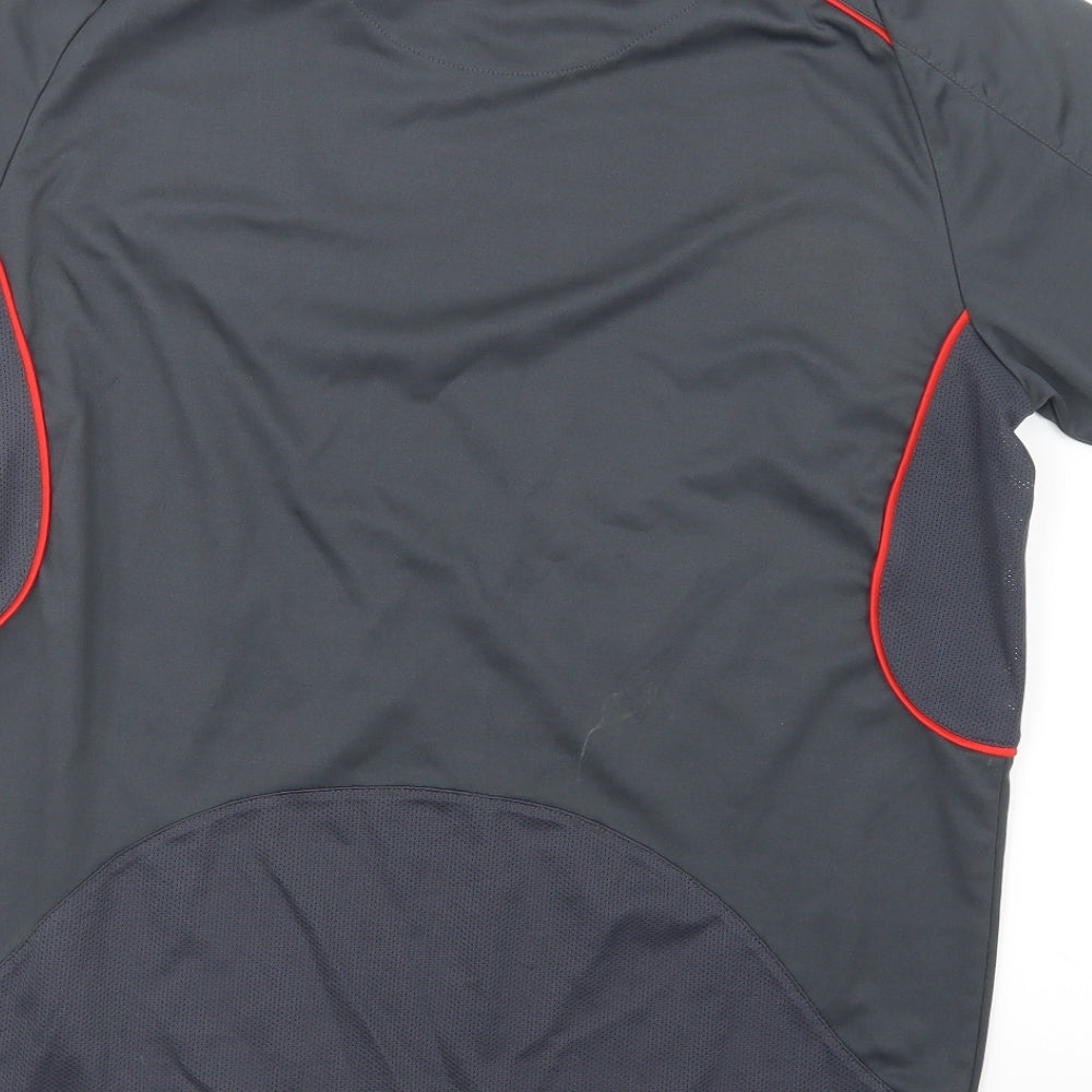 ISC Mens Grey   Basic T-Shirt Size L  - Saints RL