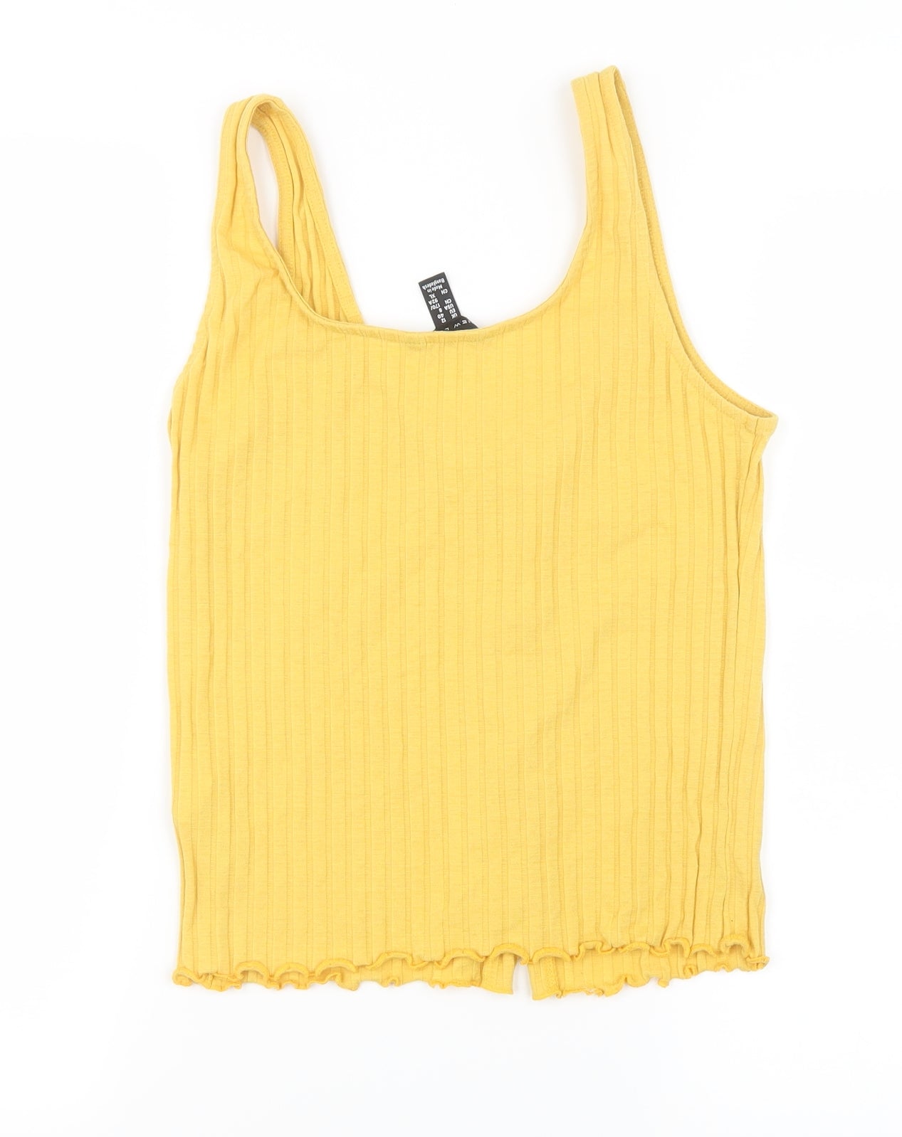 New Look Womens Yellow   Camisole T-Shirt Size 12