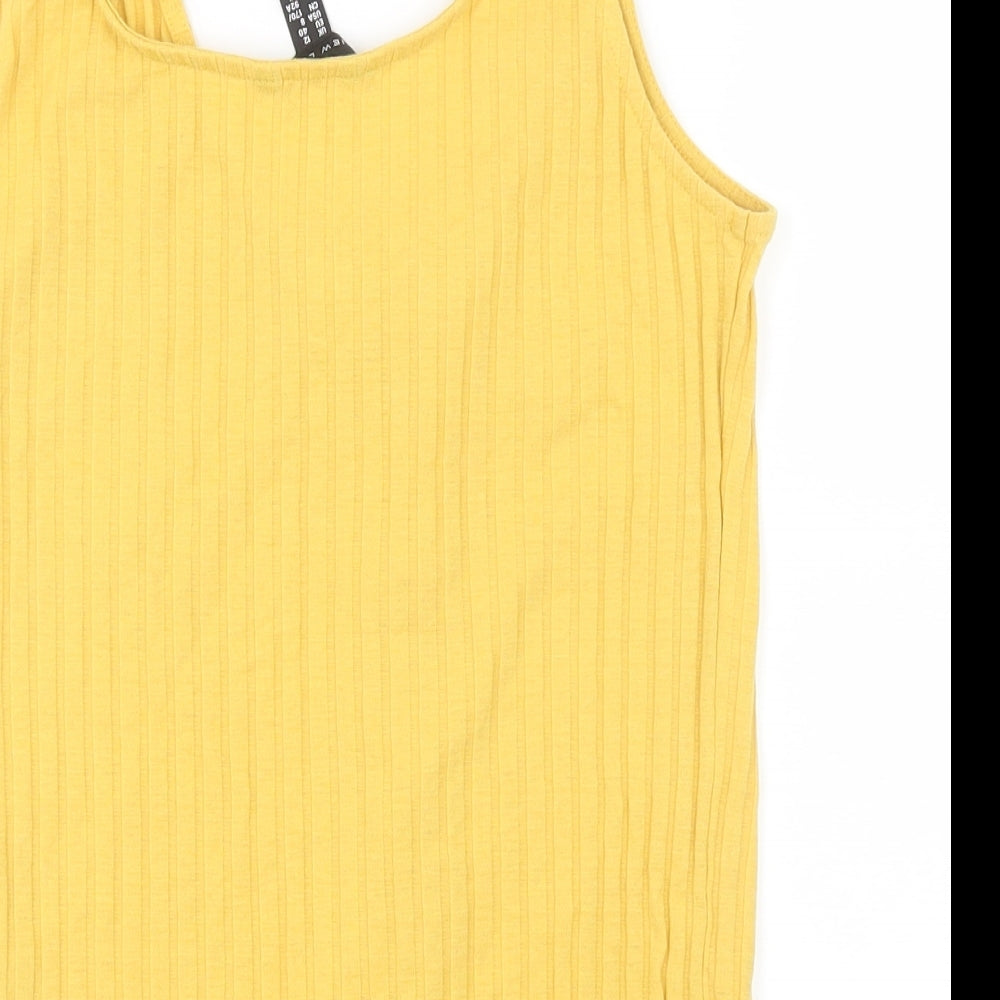 New Look Womens Yellow   Camisole T-Shirt Size 12