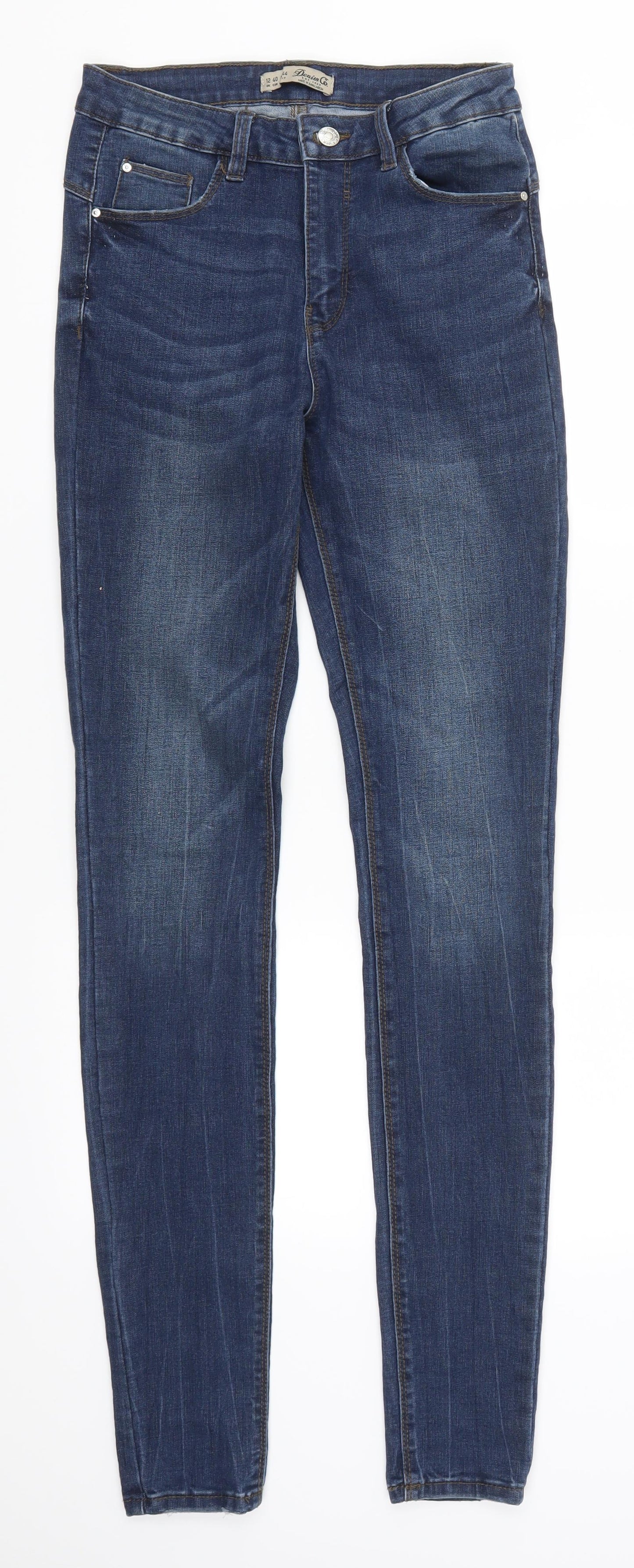 Denim Co Womens Blue  Denim Skinny Jeans Size 12 L33 in