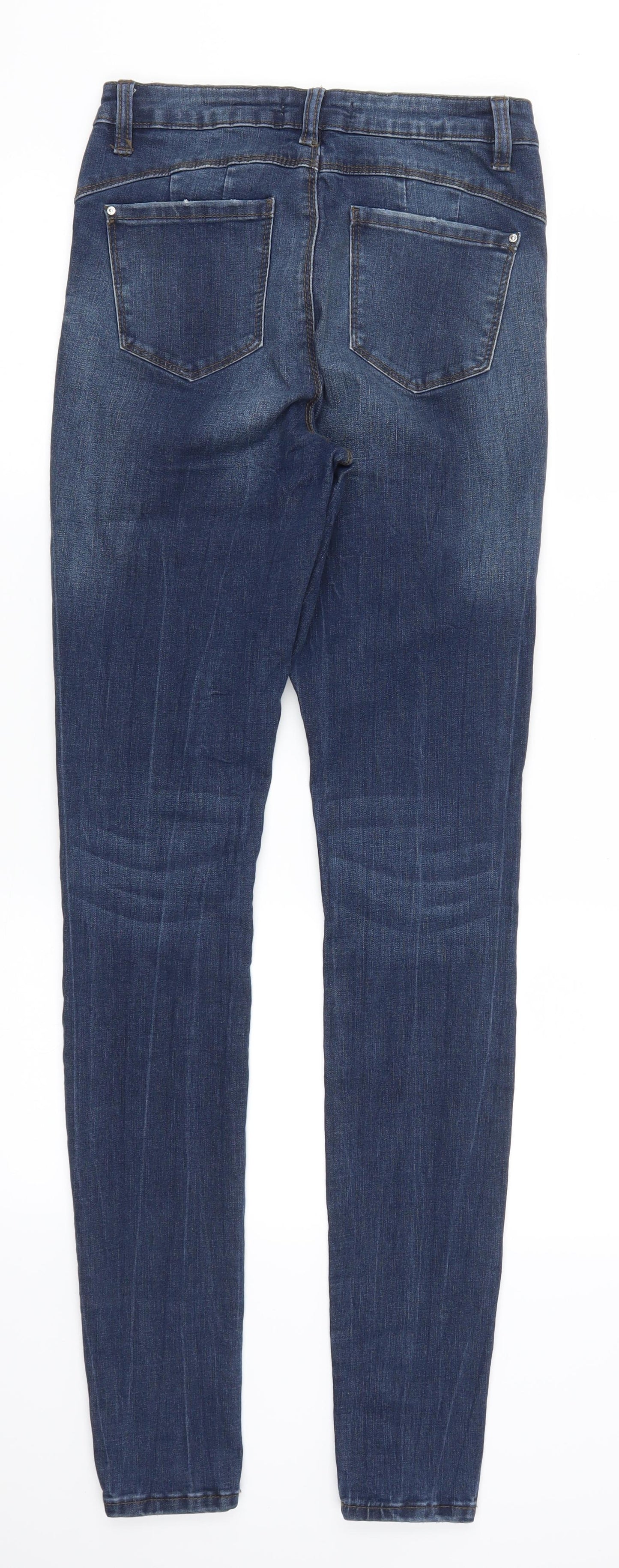 Denim Co Womens Blue  Denim Skinny Jeans Size 12 L33 in