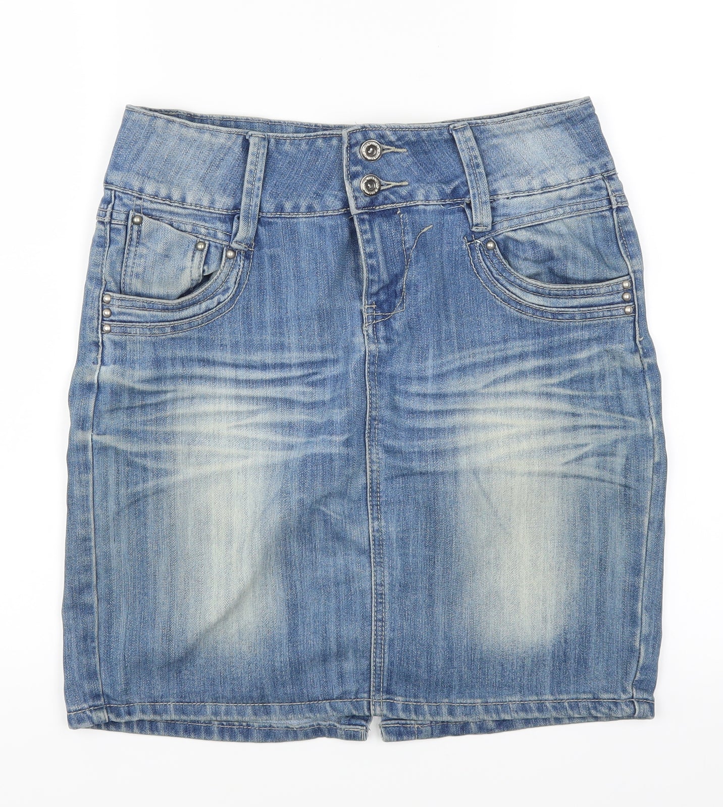 Monday Jeans Womens Beige  Denim Mini Skirt Size 12