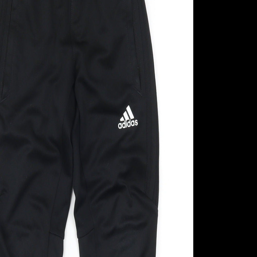 adidas Boys Black   Sweatpants Trousers Size 7-8 Years