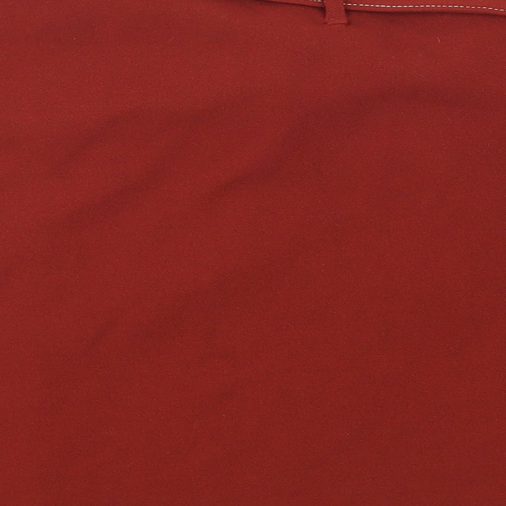 George Womens Red   Mini Skirt Size 12  - Belted
