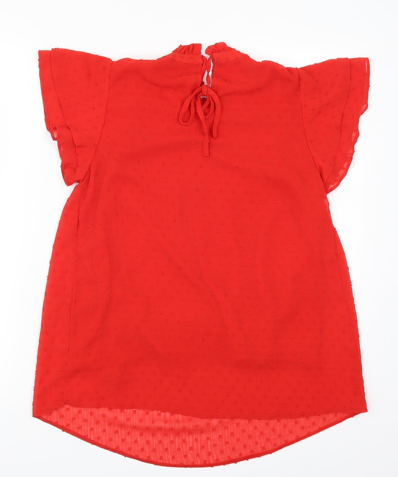 Dorothy Perkins Womens Red Polka Dot  Basic Blouse Size 12