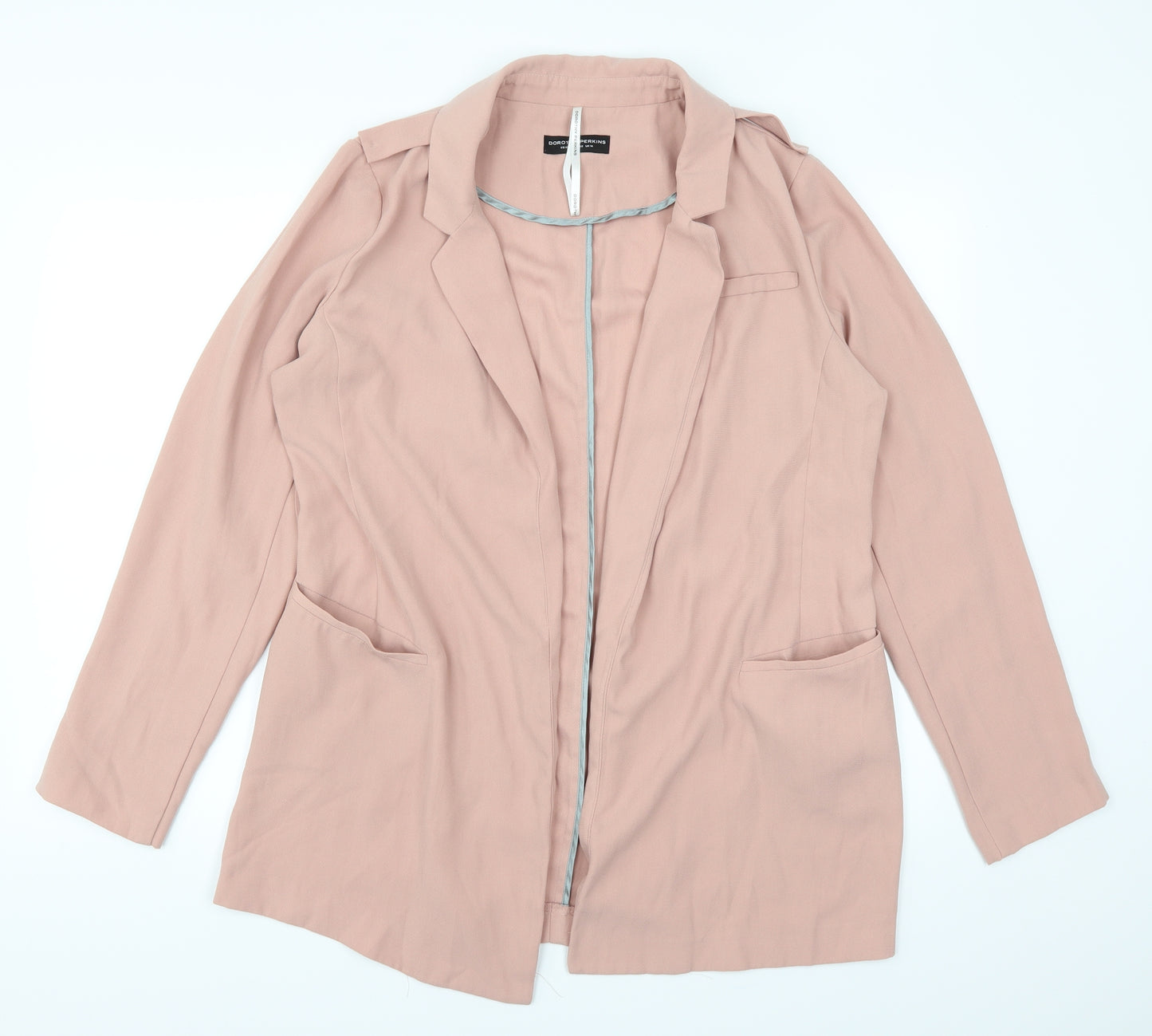 Dorothy Perkins Womens Pink   Jacket Blazer Size 14