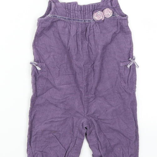 Monsoon Girls Purple  Corduroy Romper One-Piece Size 3-6 Months
