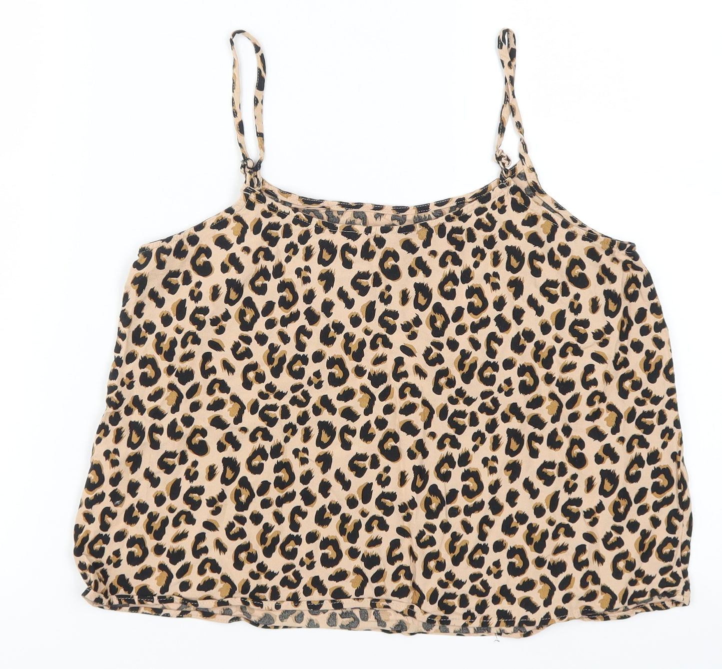 H&M Womens Brown Animal Print  Basic Tank Size 6