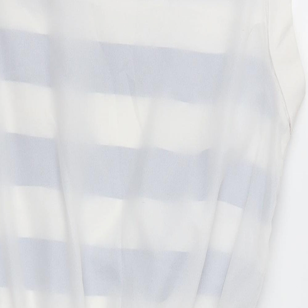 Lissy G Womens Blue Striped  Mini  Size 8