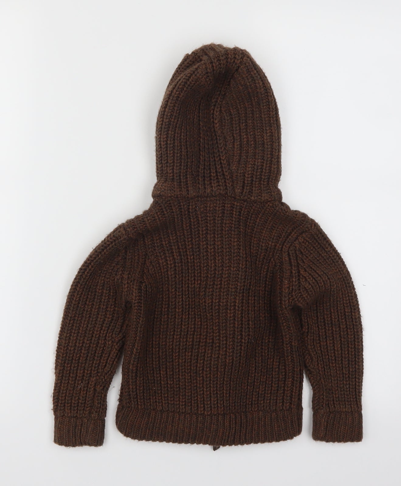 F&F Boys Brown   Cardigan Jumper Size 12-18 Months