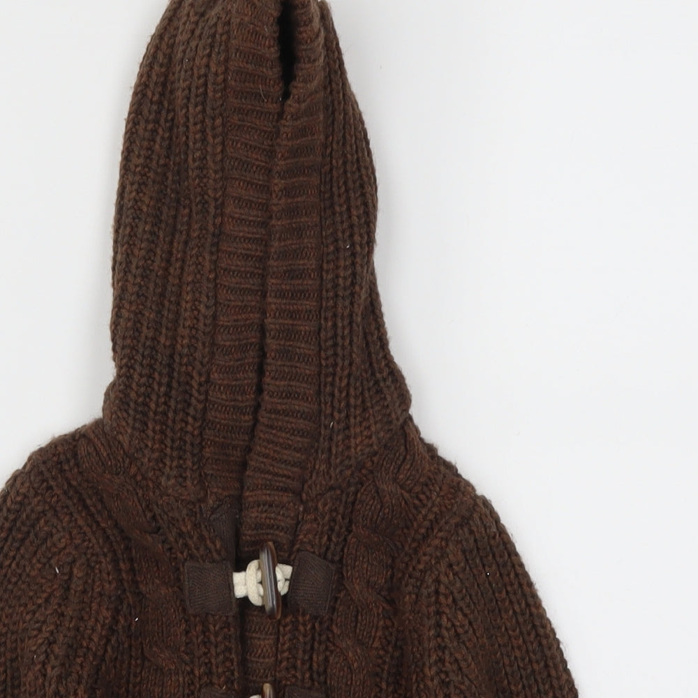 F&F Boys Brown   Cardigan Jumper Size 12-18 Months