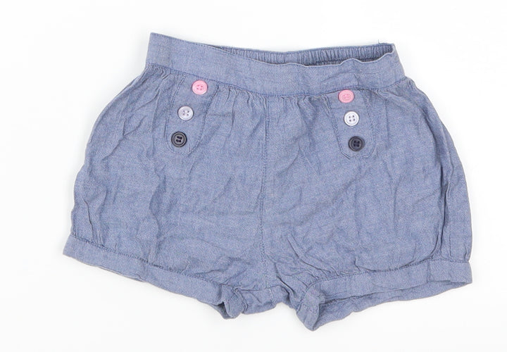 TU Girls Blue  Denim Cropped Trousers Size 12-18 Months