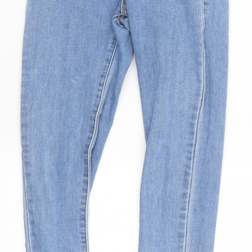 Pretty Little Thing Womens Blue  Denim Skinny Jeans Size 6 L27 in
