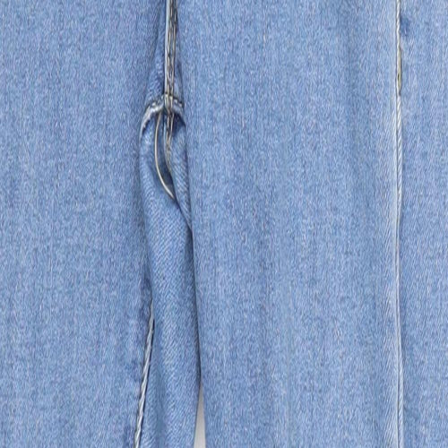 Pretty Little Thing Womens Blue  Denim Skinny Jeans Size 6 L27 in