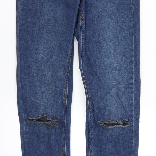Topshop Womens Blue  Denim Skinny Jeans Size 25 in L28 in