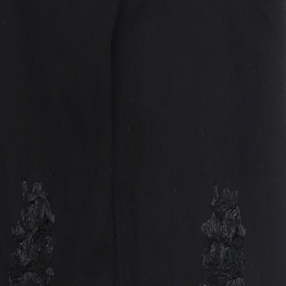 Denim Wise Womens Black  Denim Skinny Jeans Size 6 L28 in