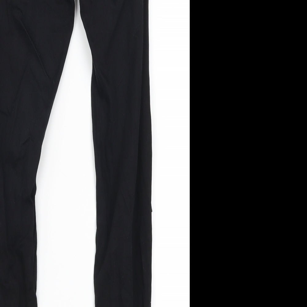 Topshop Womens Black  Denim Skinny Jeans Size 26 in L26 in - Heavily Distressed