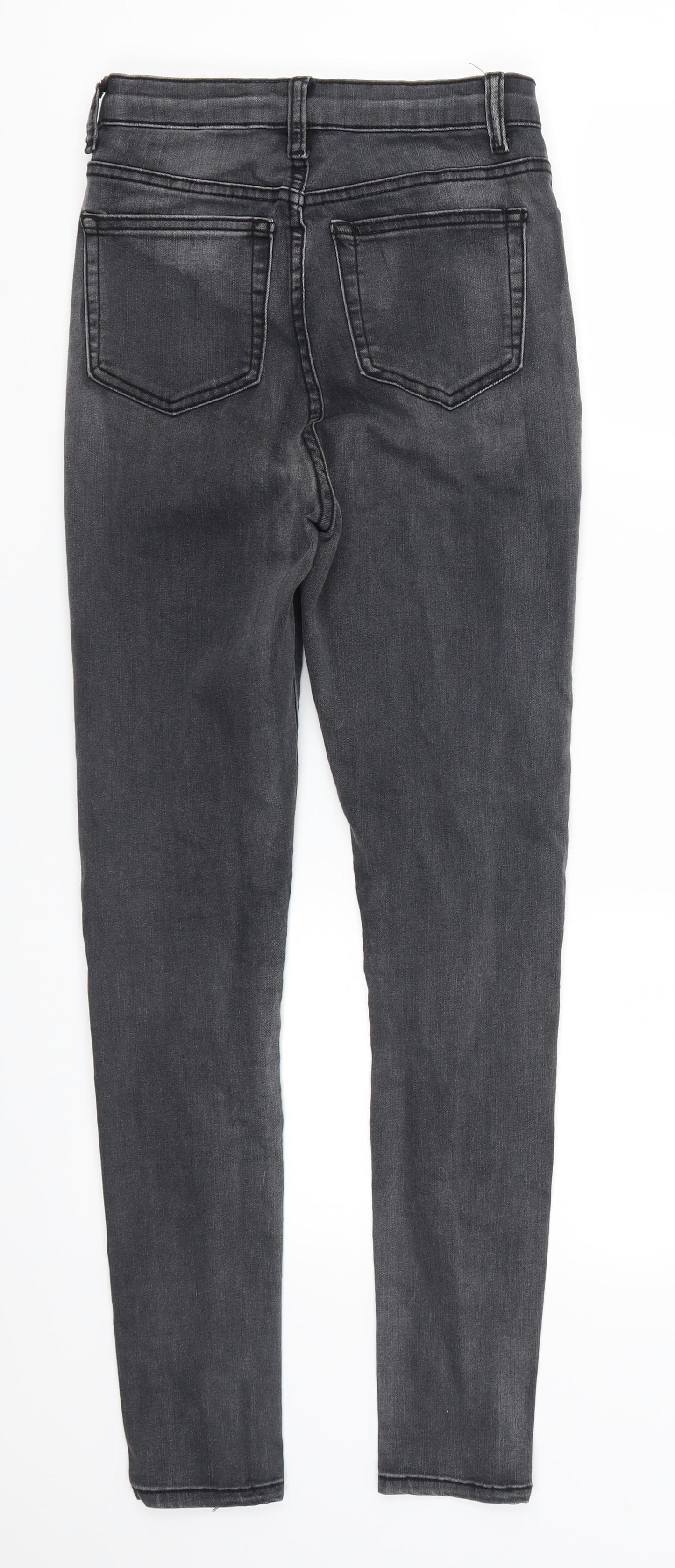 Pretty Little Thing Womens Grey  Denim Skinny Jeans Size 6 L27 in