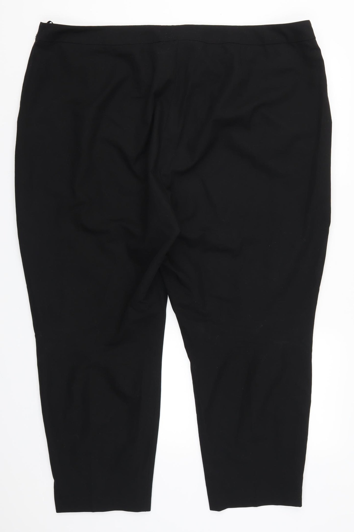 F&F Womens Black   Trousers  Size 24 L26 in