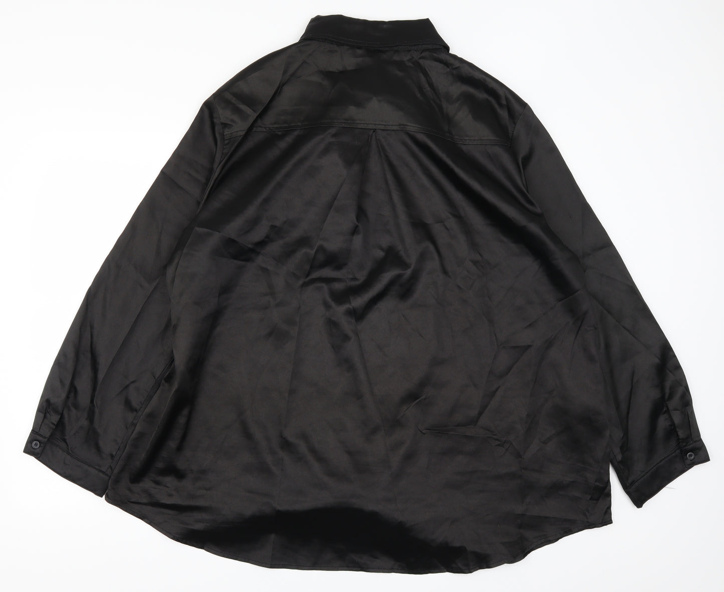 Pretty Little Thing Womens Black   Basic Button-Up Size 20