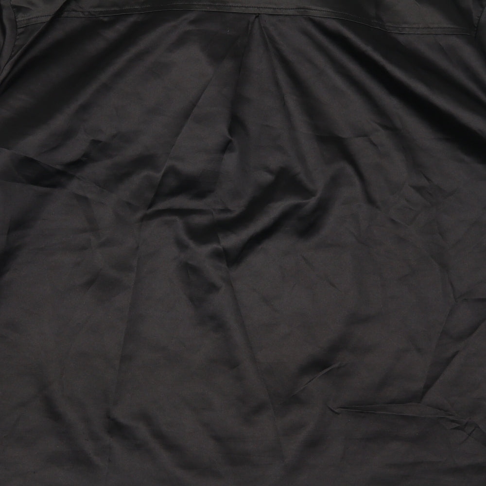 Pretty Little Thing Womens Black   Basic Button-Up Size 20
