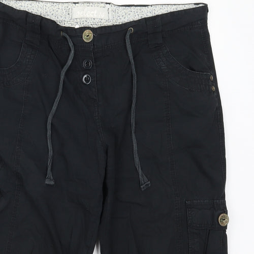 Select Womens Black   Cropped Trousers Size 14