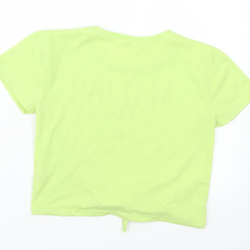 Evie Girls Green   Basic T-Shirt Size 11-12 Years  - Malibu California