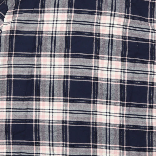 Marks and Spencer Womens Pink Check  Top Pyjama Top Size 20  - Blue