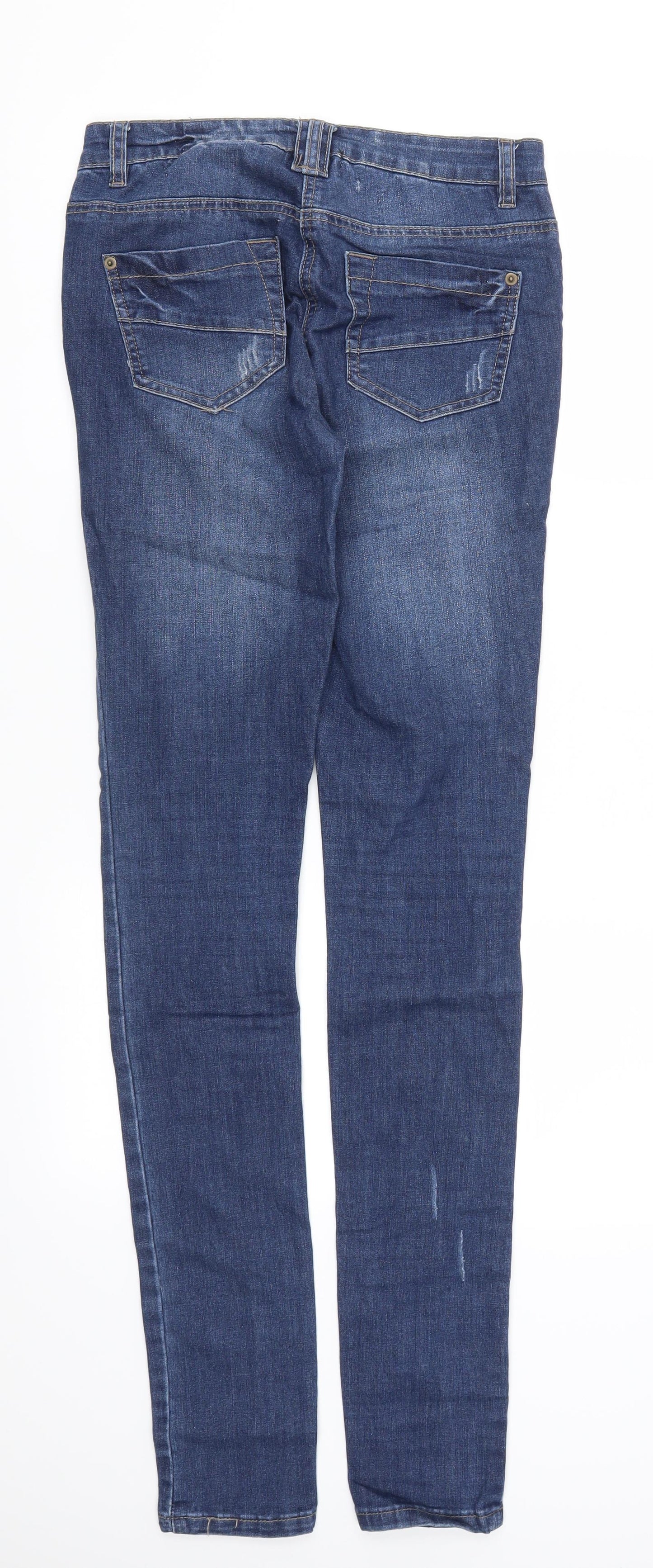 George Womens Blue  Denim Skinny Jeans Size 8 L33 in