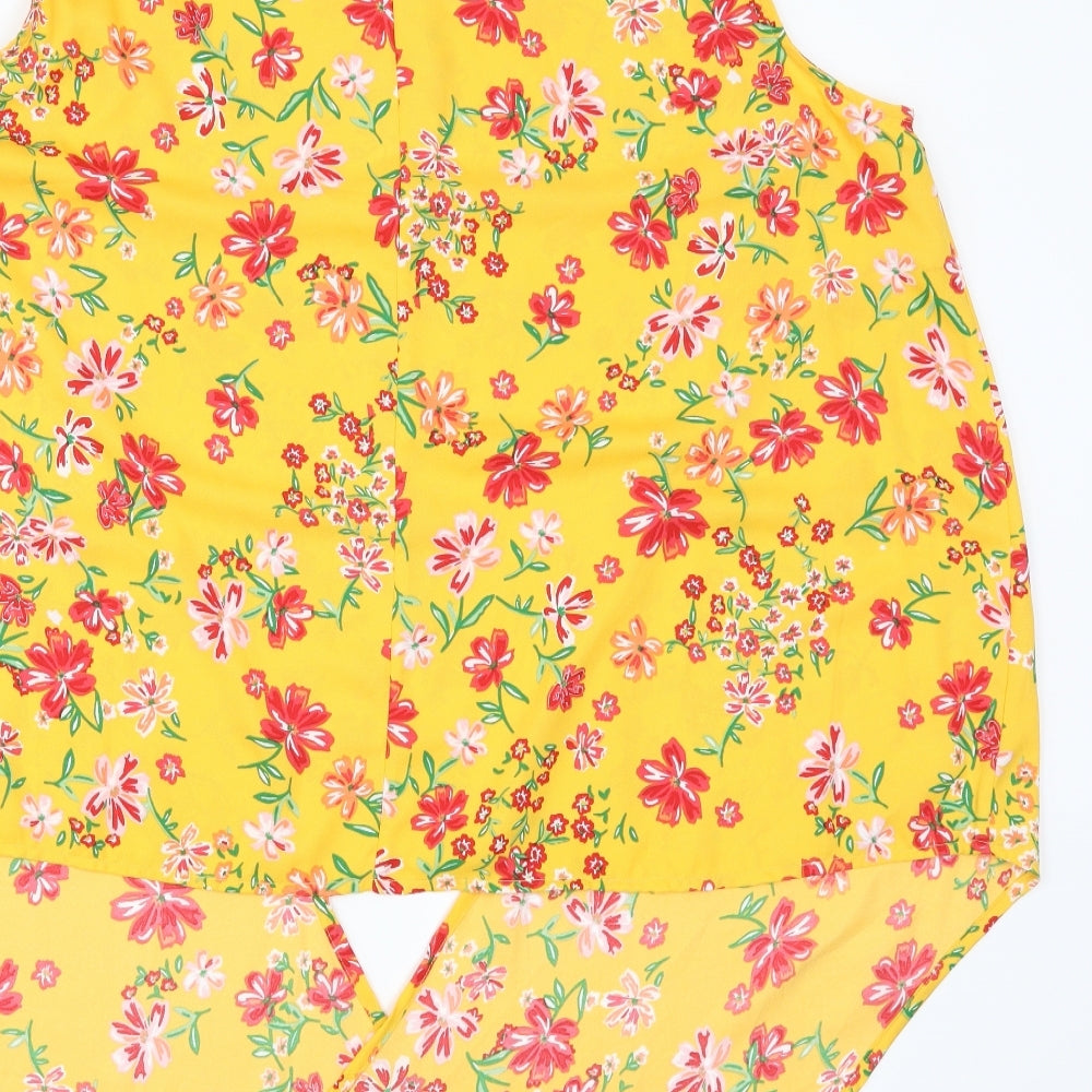 Bonmarché Womens Orange Floral  Basic Tank Size 24