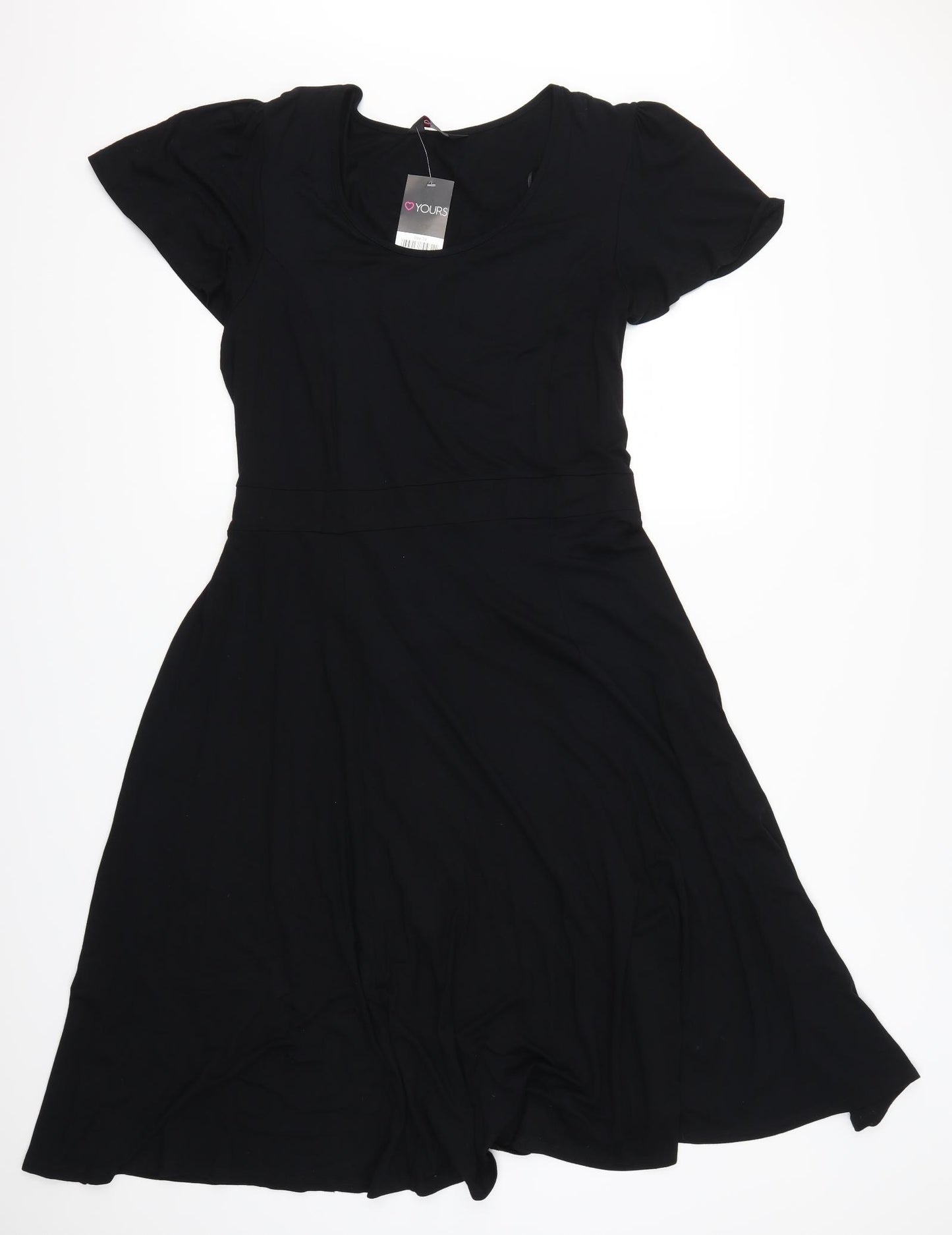 Yours Womens Black   Skater Dress  Size 24