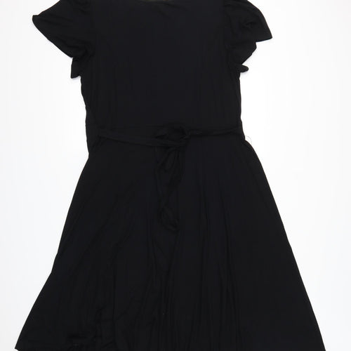 Yours Womens Black   Skater Dress  Size 24
