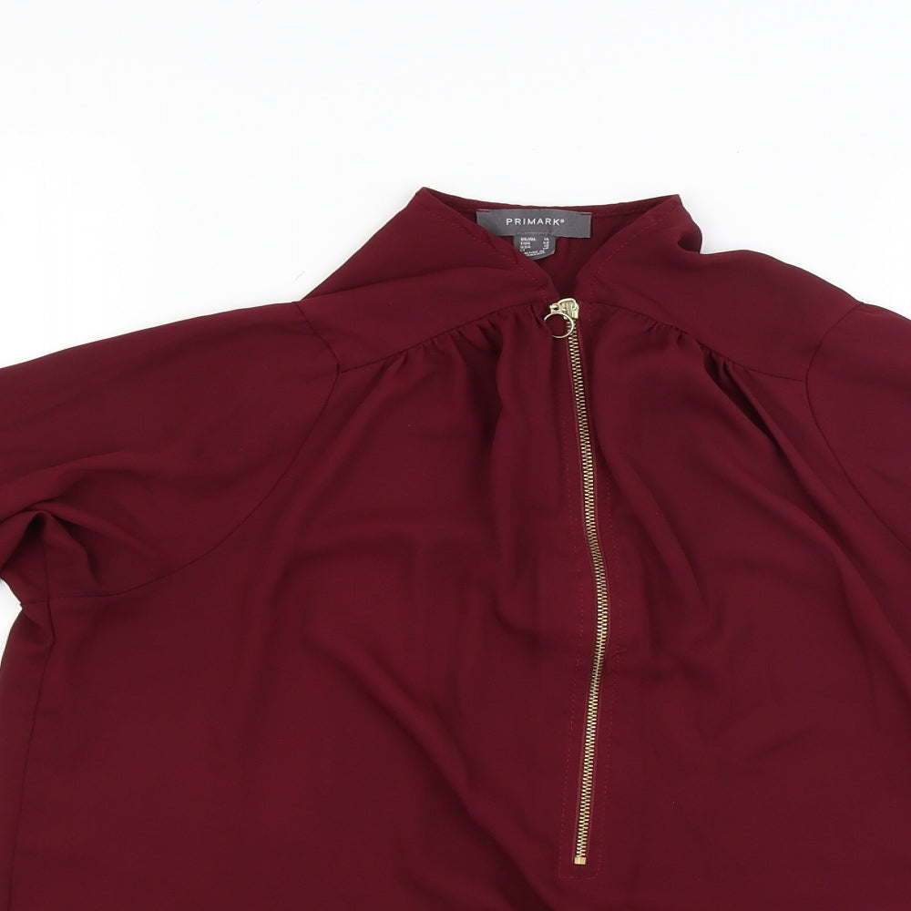 Primark Womens Red   Basic Blouse Size 14